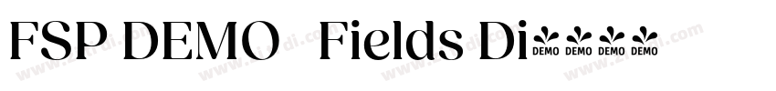 FSP DEMO   Fields Di字体转换